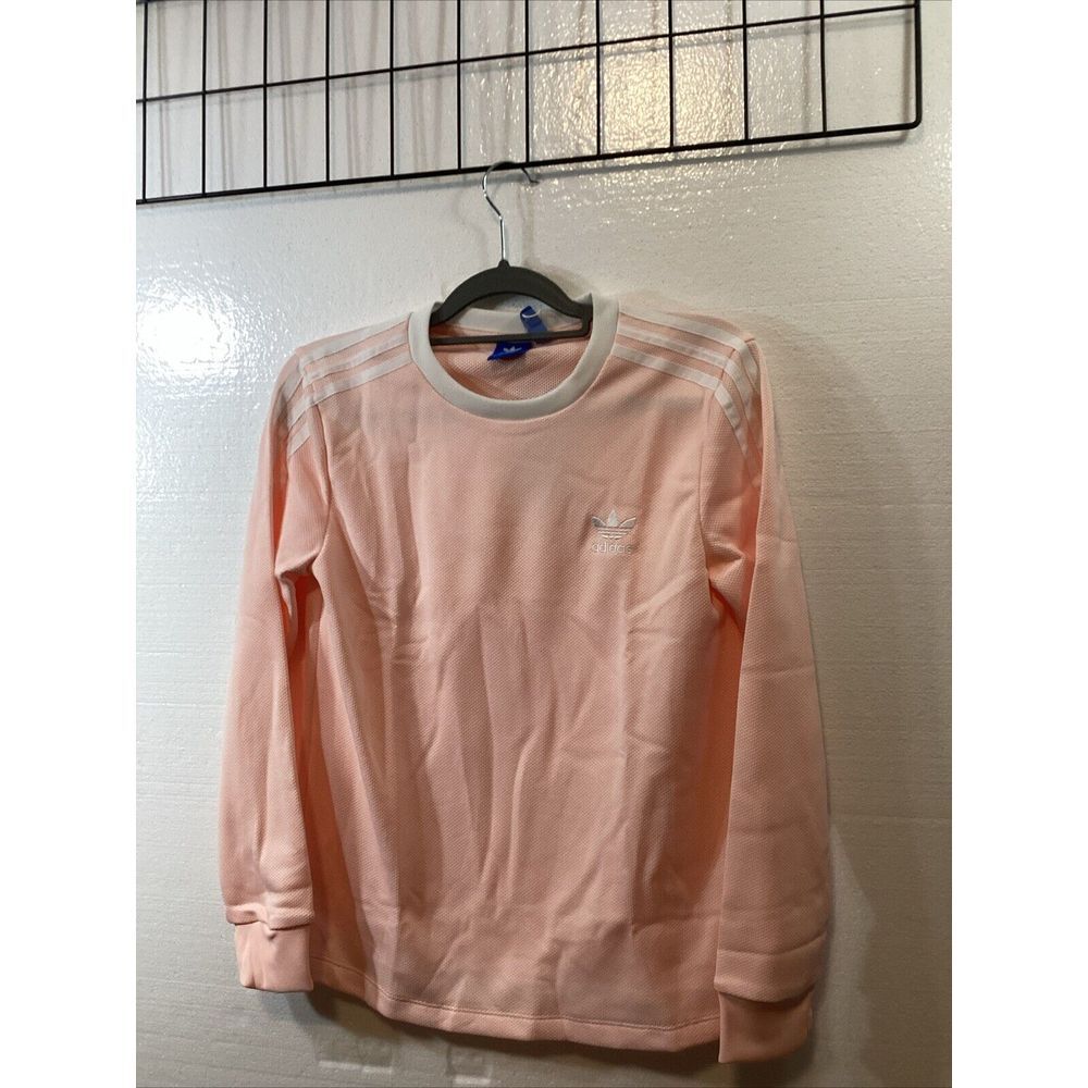 Adidas Original 3 Stripes Ring Tree Ice Pink Tshirt Size M Long SleeveSKU 58872